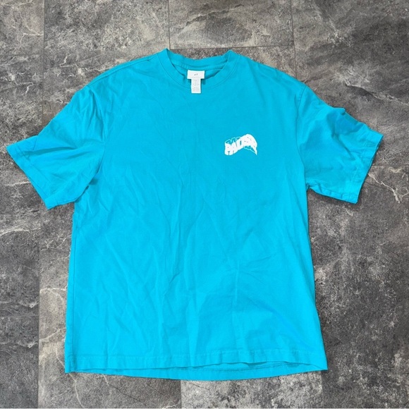 H&M Blue Short Sleeve Shirt Size Large - Picture 1 of 3